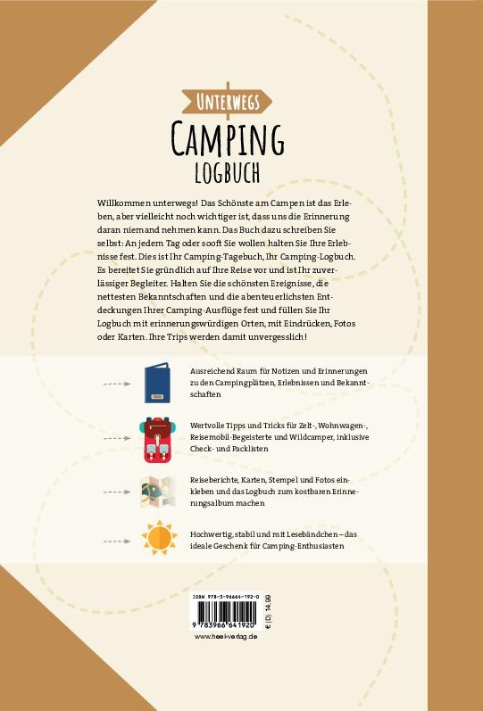 Rückseite: 9783966641920 | Unterwegs: Camping-Logbuch | Stephanie Fischer | Buch | 128 S. | 2021