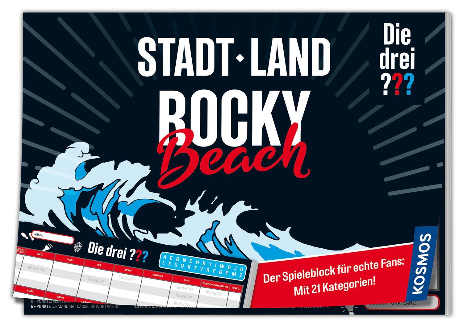 Cover: 4002051684600 | Die drei ???: Stadt - Land - Rocky Beach | Spiel | Spiel | 684600