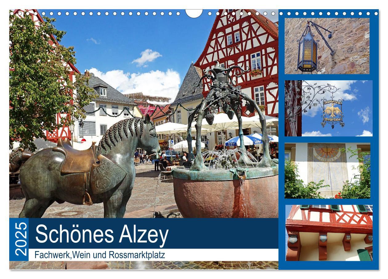 Cover: 9783435163120 | Schönes Alzey - Fachwerk, Wein und Rossmarktplatz (Wandkalender...