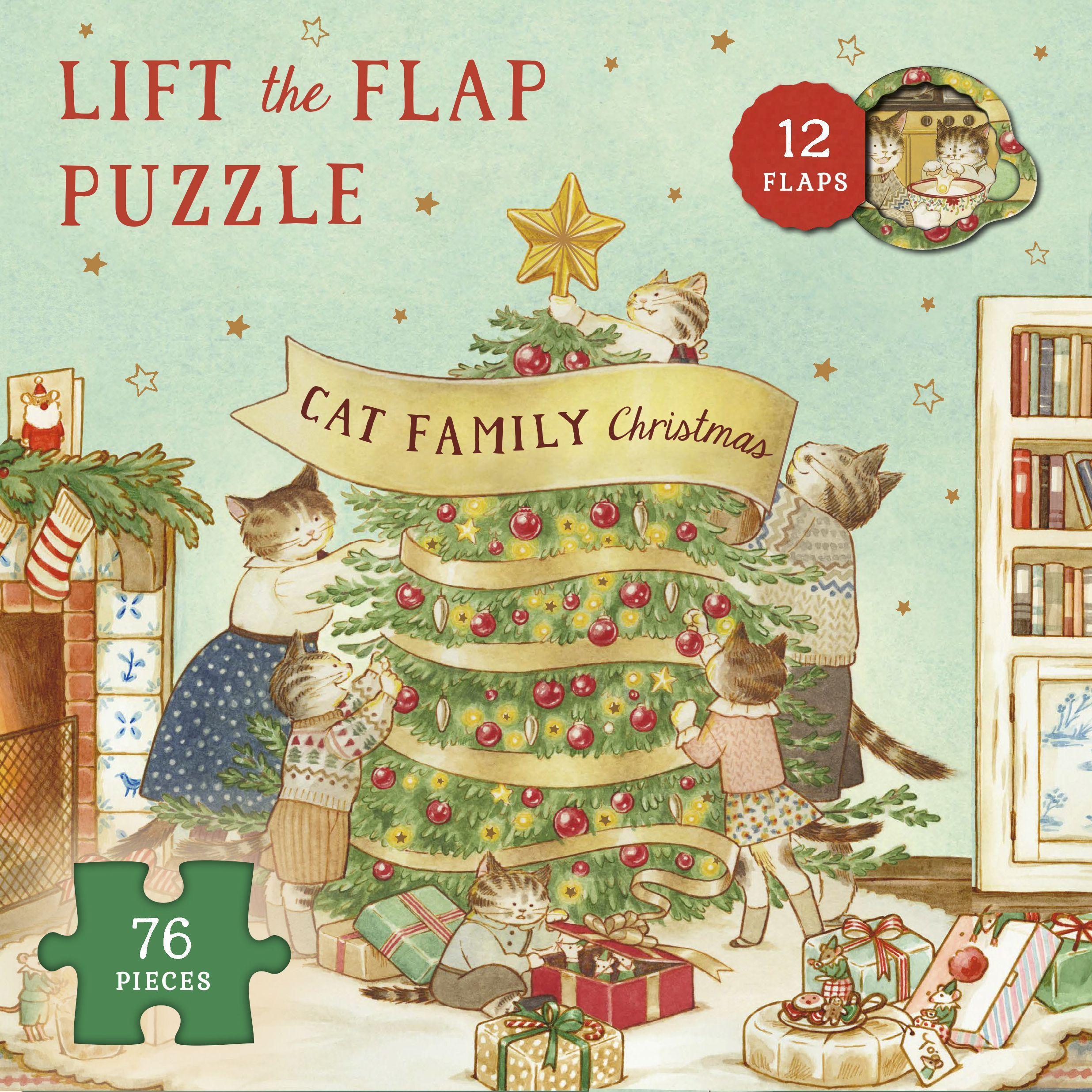 Cover: 9780711287853 | Cat Family Christmas Lift-the-Flap Puzzle | Lucy Brownridge | Spiel