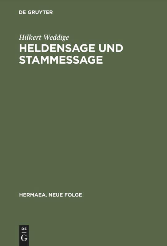 Cover: 9783484150614 | Heldensage und Stammessage | Hilkert Weddige | Buch | VIII | Deutsch