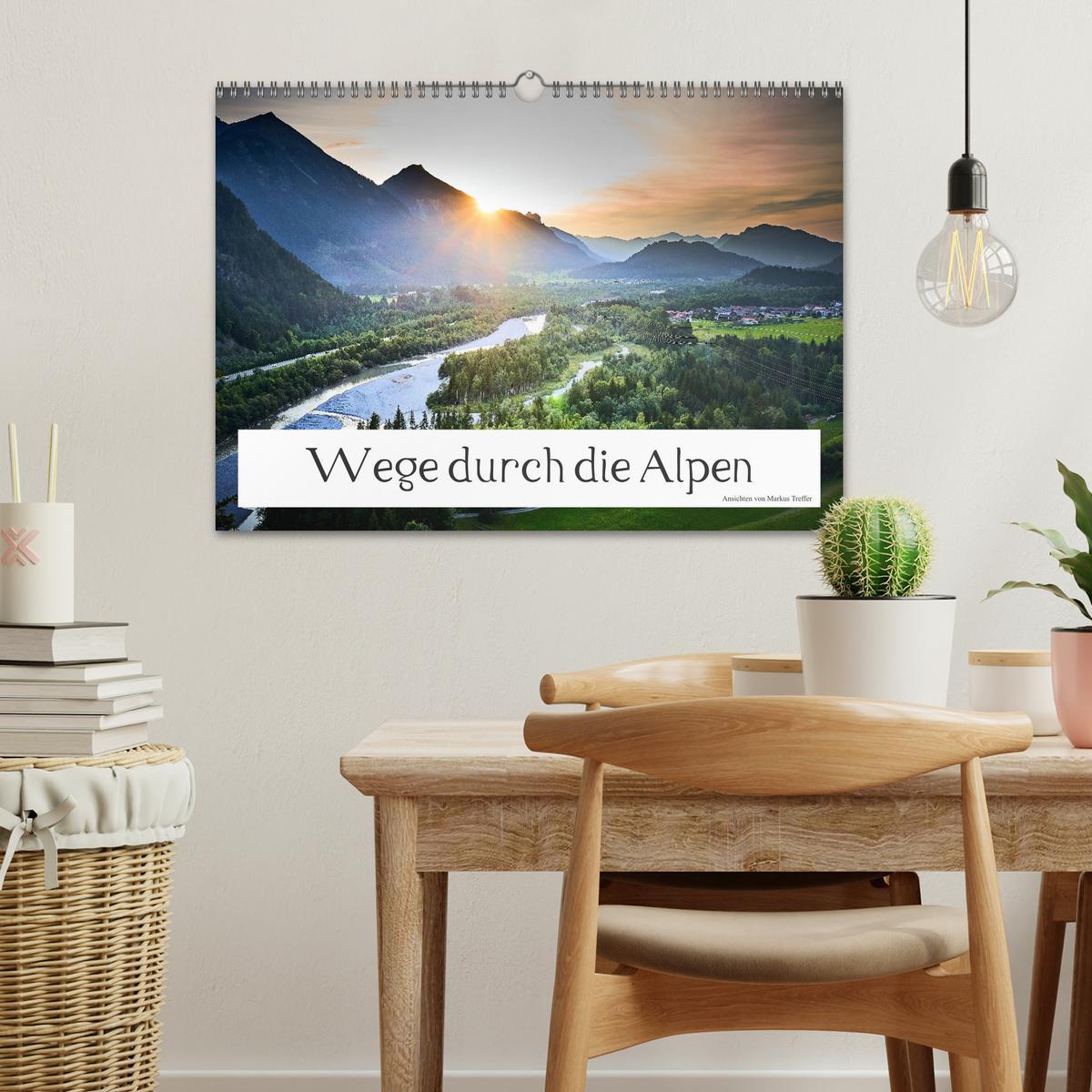 Bild: 9783435139330 | Wege durch die Alpen (Wandkalender 2025 DIN A3 quer), CALVENDO...