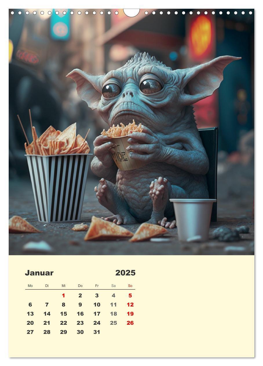 Bild: 9783435875016 | Kleine Gangster. Lustige Monster im Alltag (Wandkalender 2025 DIN...