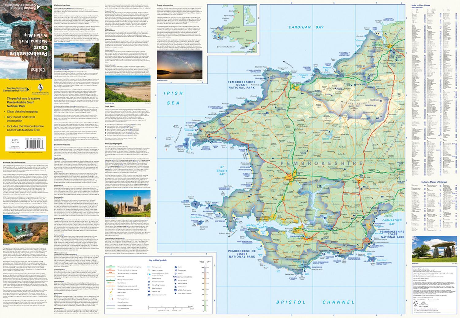 Bild: 9780008439163 | Pembrokeshire Coast National Park Pocket Map | Collins Maps (u. a.)