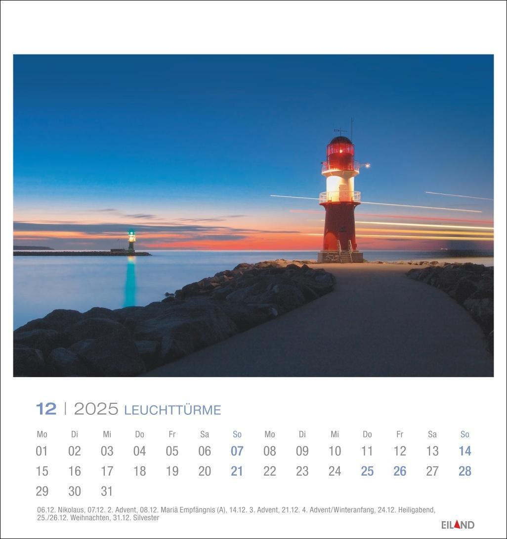 Bild: 9783964023278 | Leuchttürme Postkartenkalender 2025 - An der Nord- und Ostseeküste