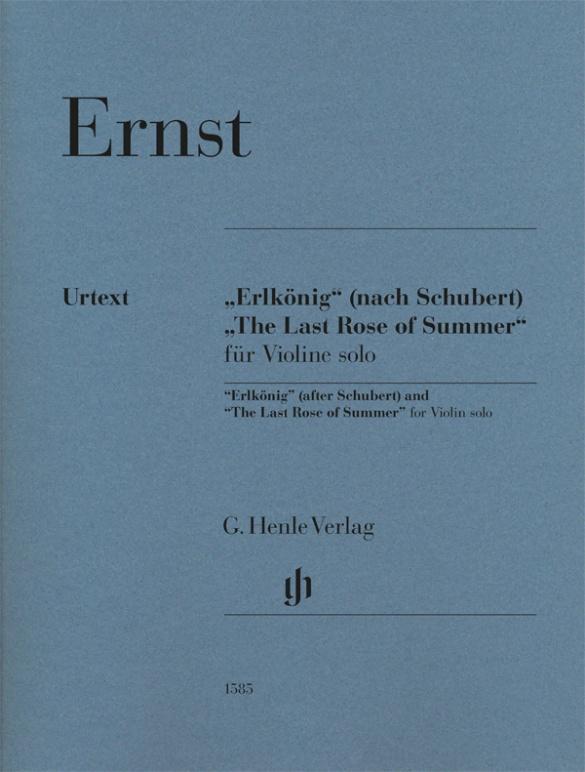 Cover: 9790201815855 | Heinrich Wilhelm Ernst - "Erlkönig" (nach Schubert) und "The Last...