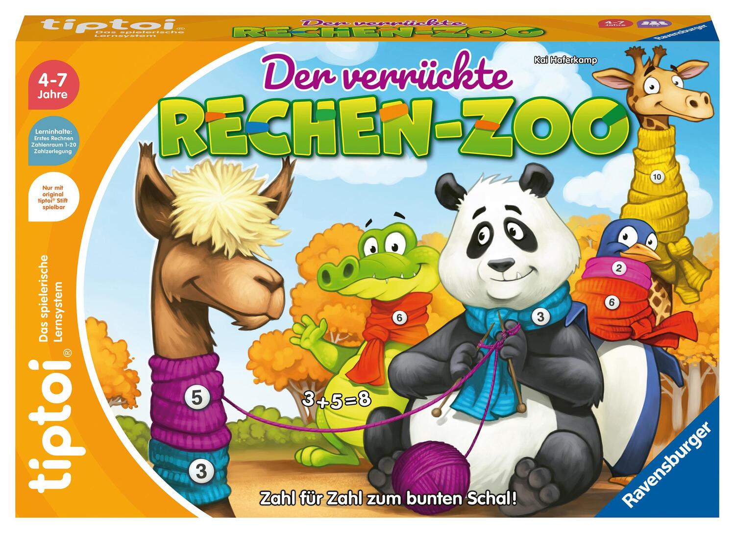 Cover: 4005556001040 | Ravensburger tiptoi Spiel 00104 - Der verrückte Rechen-Zoo -...