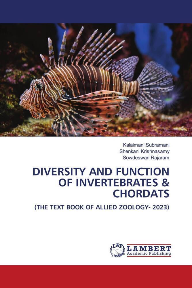 Cover: 9786206783527 | DIVERSITY AND FUNCTION OF INVERTEBRATES &amp; CHORDATS | Subramani (u. a.)