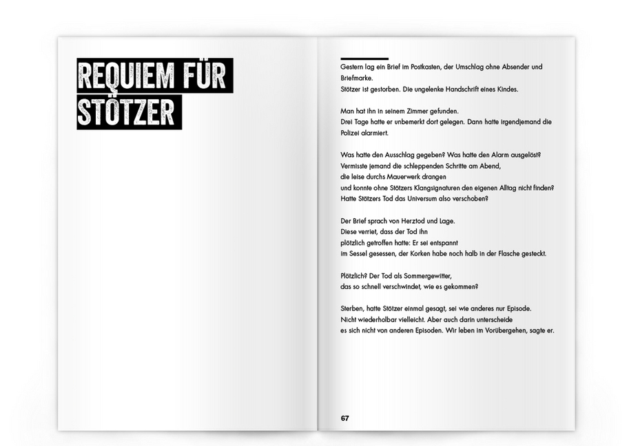 Bild: 9783940249678 | Stötzers Lied. | Gesang vom Leben danach. | Jan Kuhlbrodt | Buch