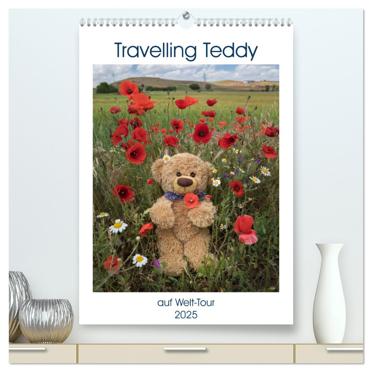 Cover: 9783435922116 | Travelling Teddy auf Welt-Tour (hochwertiger Premium Wandkalender...