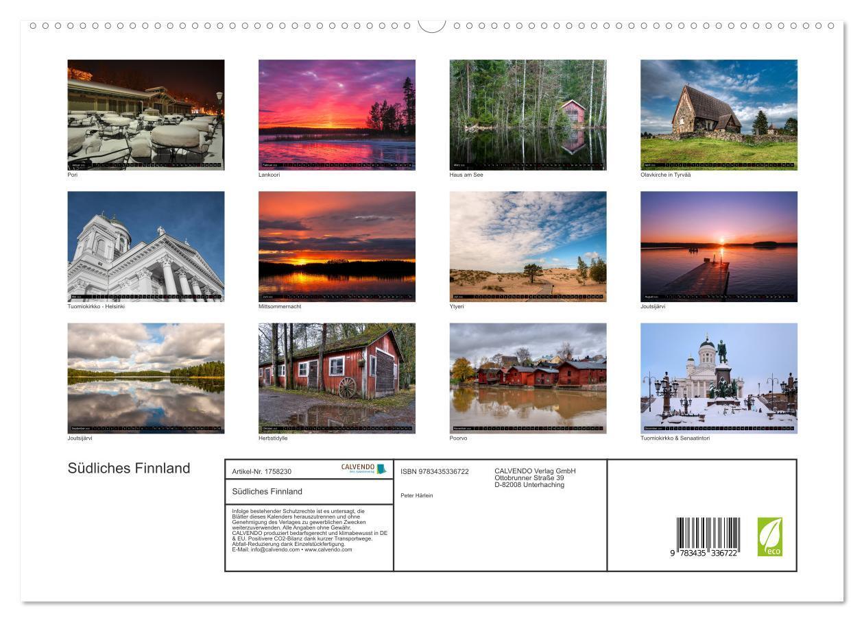 Bild: 9783435336722 | Südliches Finnland (hochwertiger Premium Wandkalender 2025 DIN A2...