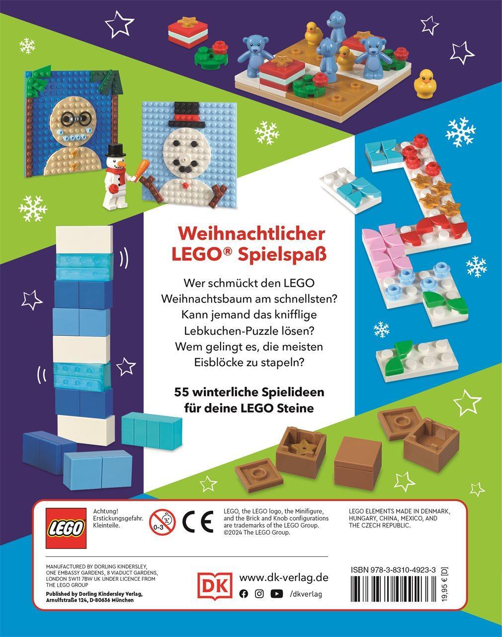 Rückseite: 9783831049233 | LEGO® Weihnachten Das Spielebuch | Tori Kosara | Buch | 80 S. | 2024