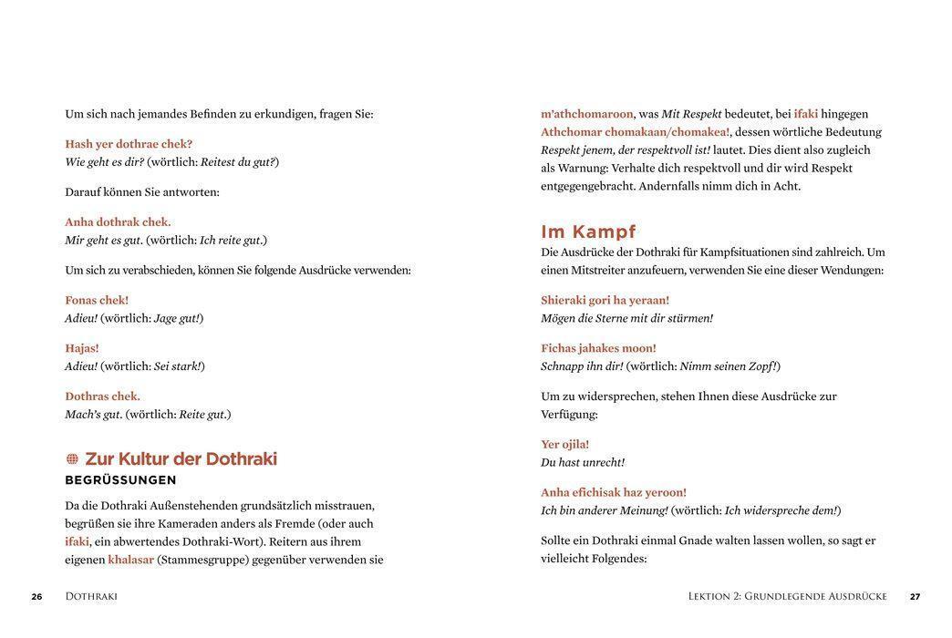 Bild: 9783938922903 | Living Language Dothraki. Lehrbuch + CD | David J. Peterson | Buch