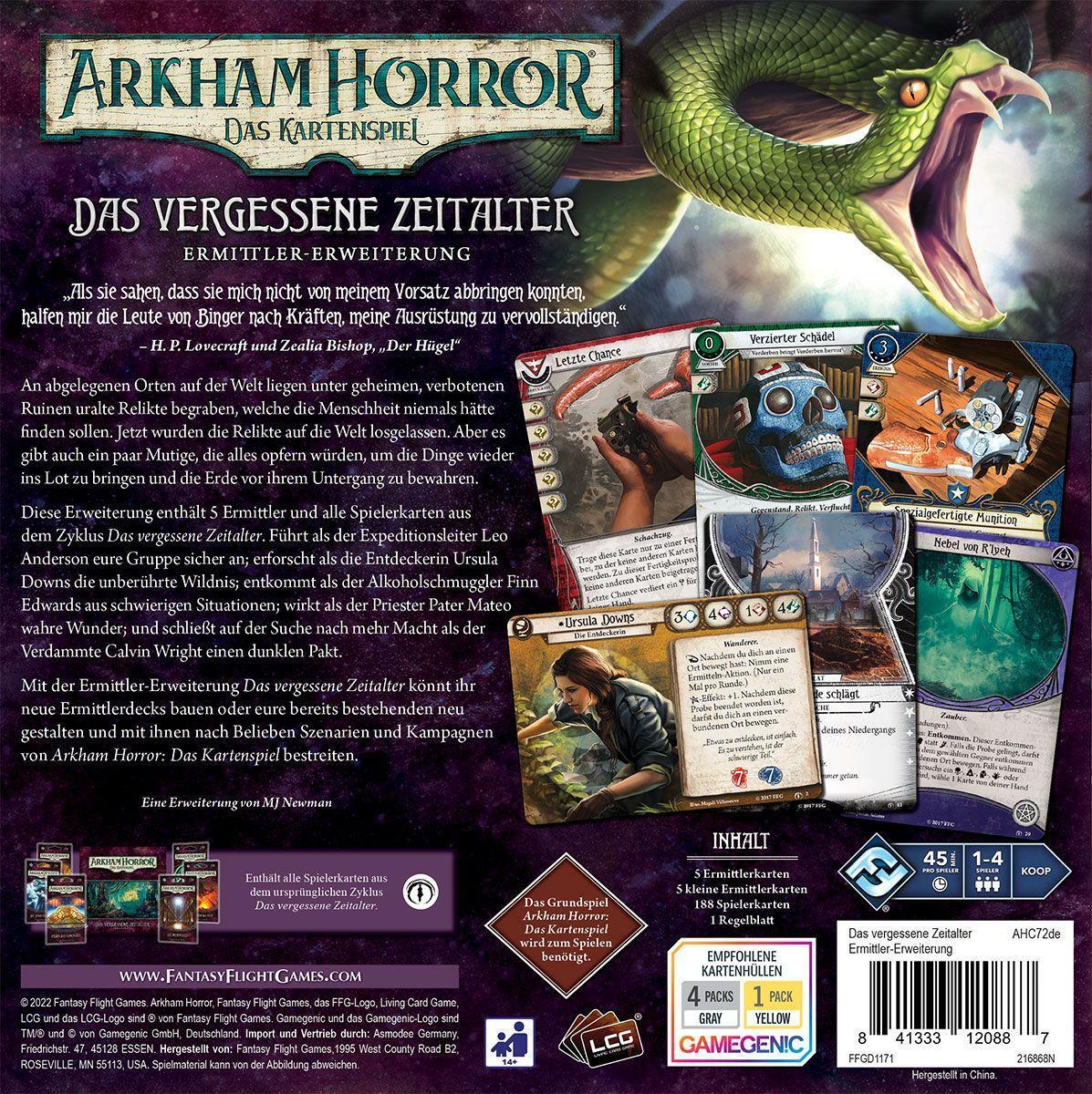 Bild: 841333120887 | Arkham Horror: Das Kartenspiel - Das vergessene Zeitalter...