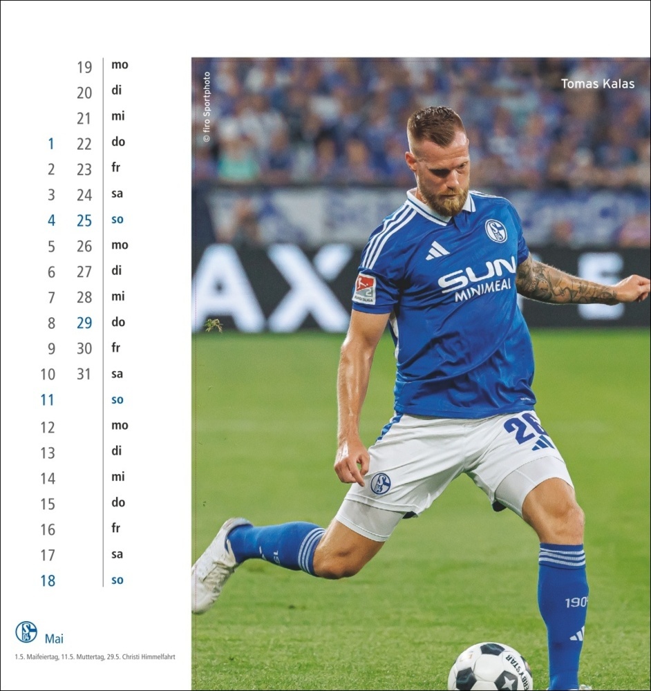 Bild: 9783756409211 | Schalke 04 Postkartenkalender 2025 | Kalender | Spiralbindung | 13 S.