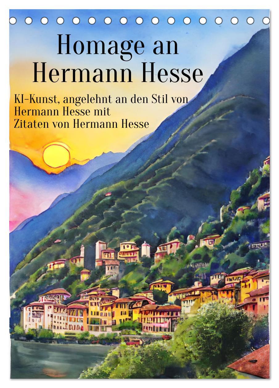 Cover: 9783435858675 | Homage an Hermann Hesse- KI-Kunst angelehnt an den Stil von Hermann...