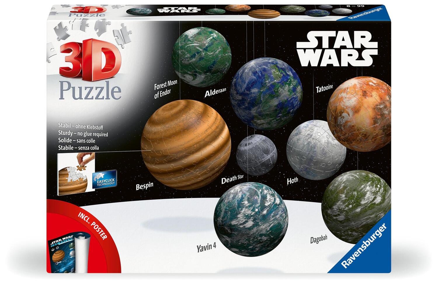 Cover: 4005556115778 | Ravensburger 3D Puzzle 11577 - Puzzle-Ball Planeten der Star Wars...