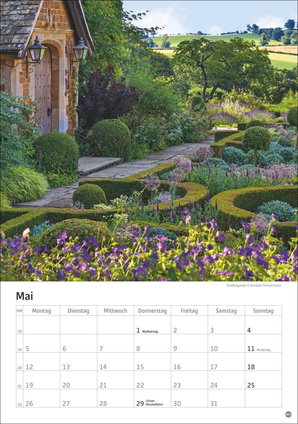 Bild: 9783756405572 | Gartenzauber Kalender 2025 | Heye | Kalender | Spiralbindung | 13 S.