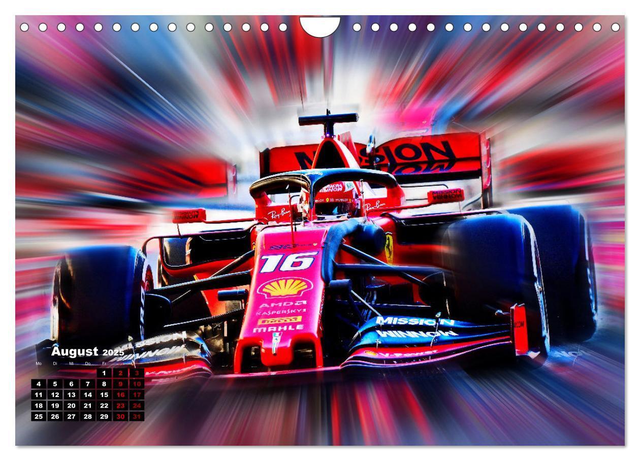 Bild: 9783435001231 | Leidenschaft Formel 1 (Wandkalender 2025 DIN A4 quer), CALVENDO...