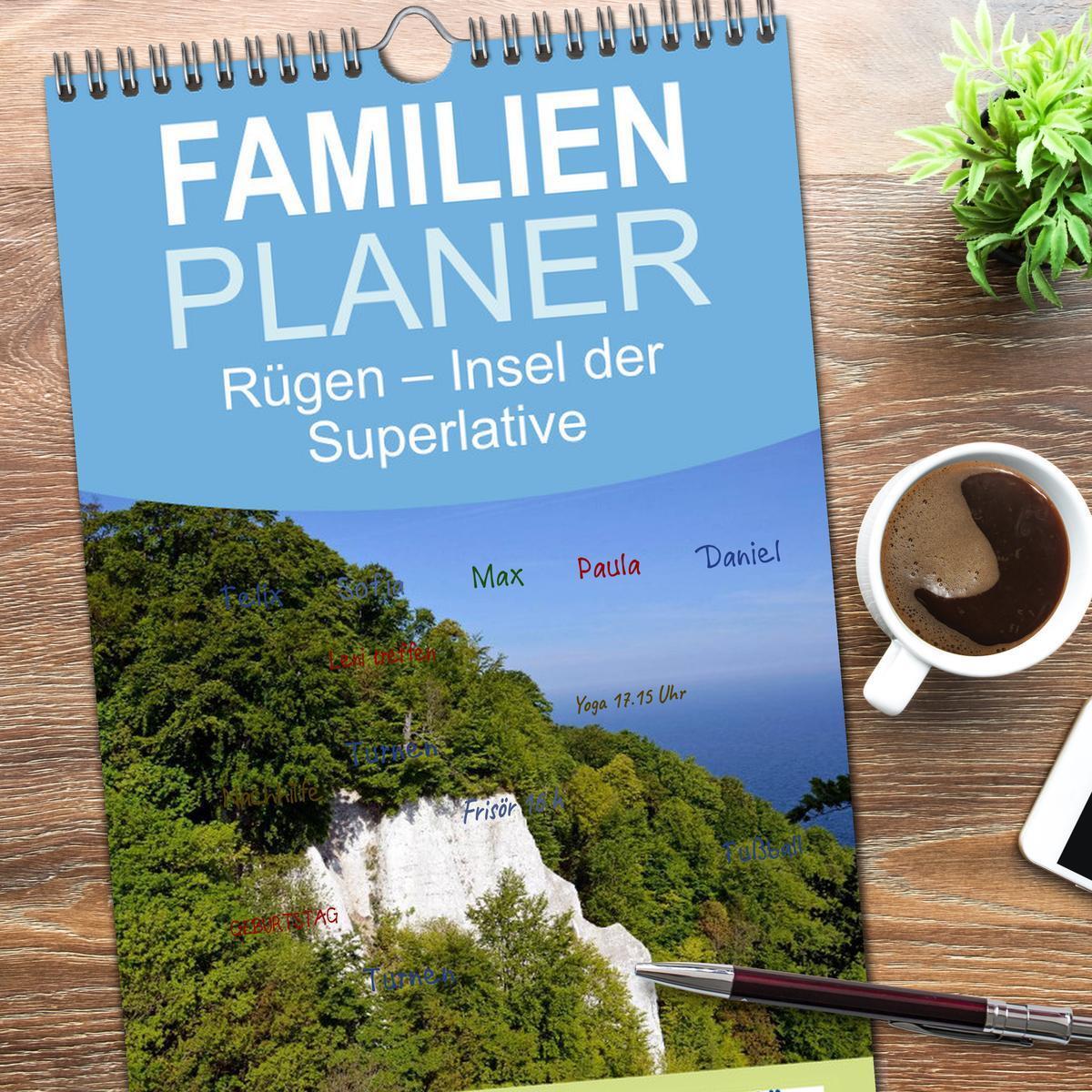 Bild: 9783457110065 | Familienplaner 2025 - Rügen ¿ Insel der Superlative mit 5 Spalten...