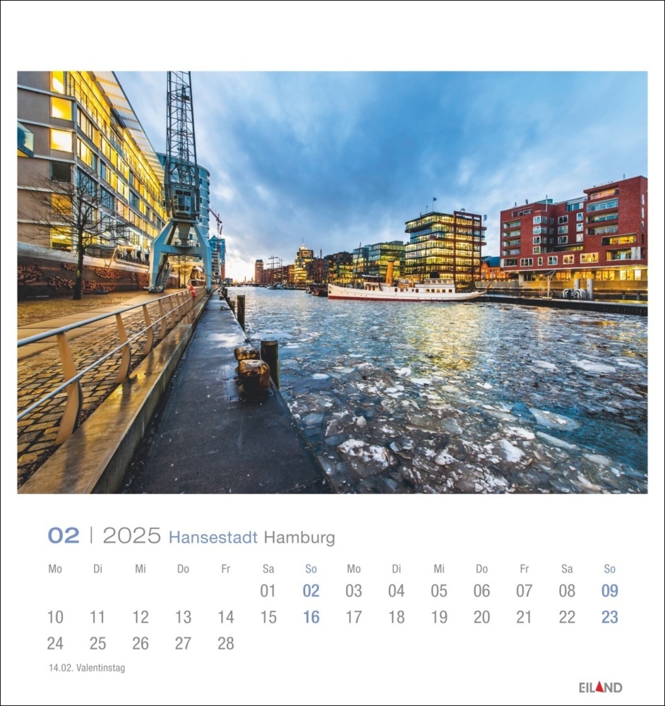 Bild: 9783964023261 | Hansestadt Hamburg Postkartenkalender 2025 | Kalender | Spiralbindung