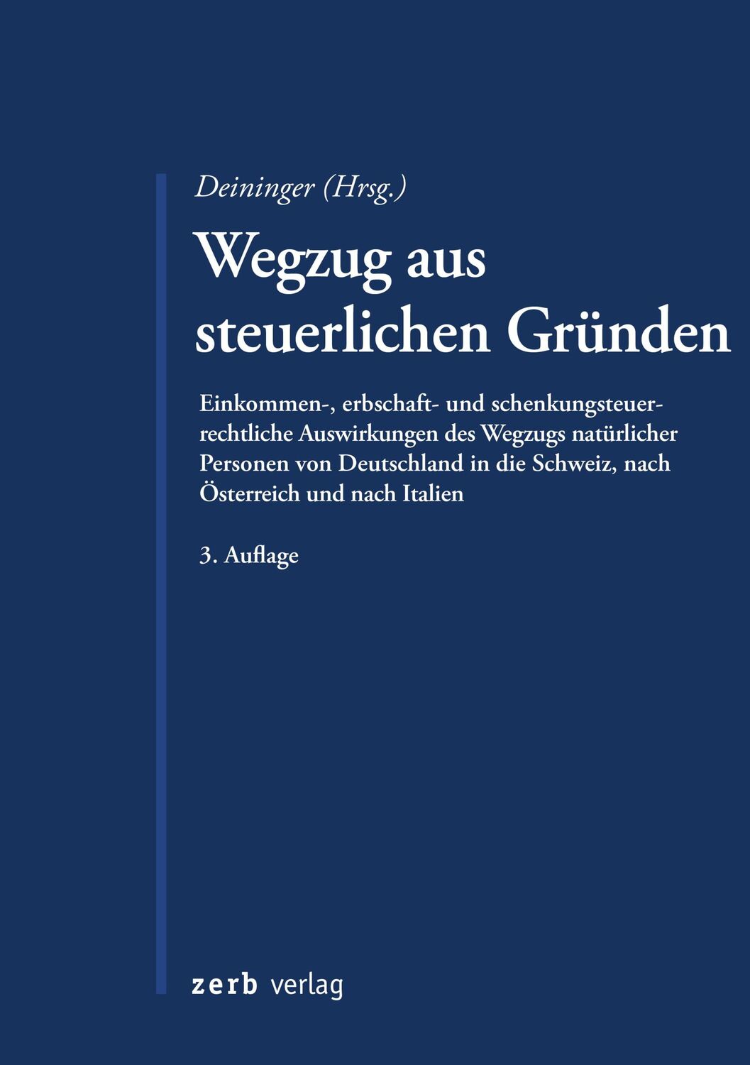 Cover: 9783956611407 | Wegzug aus steuerlichen Gründen | Barbara Salvatore (u. a.) | Buch | X