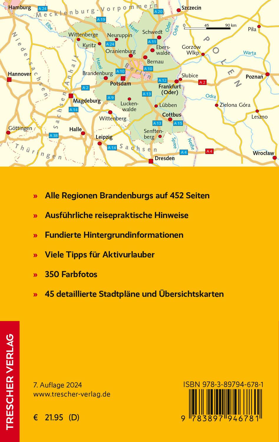 Bild: 9783897946781 | TRESCHER Reiseführer Brandenburg | Jaath Kristine | Taschenbuch | 2024