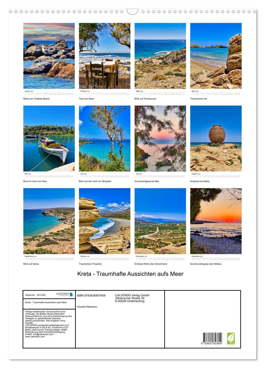 Bild: 9783435857609 | Kreta - Traumhafte Aussichten aufs Meer (Wandkalender 2025 DIN A2...