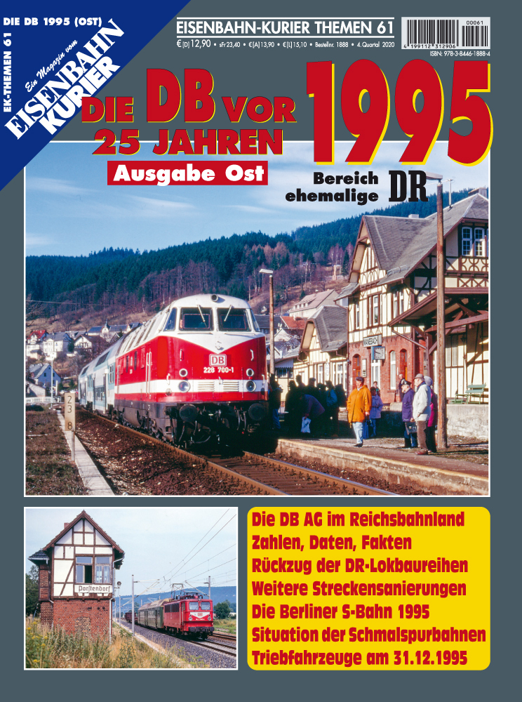 Cover: 9783844618884 | Die DB vor 25 Jahren - 1995 Ausgabe Ost | Taschenbuch | 96 S. | 2020