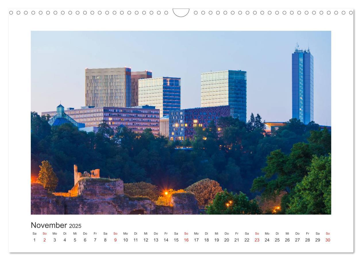 Bild: 9783435592159 | LUXEMBURG Stadt der Kontraste (Wandkalender 2025 DIN A3 quer),...