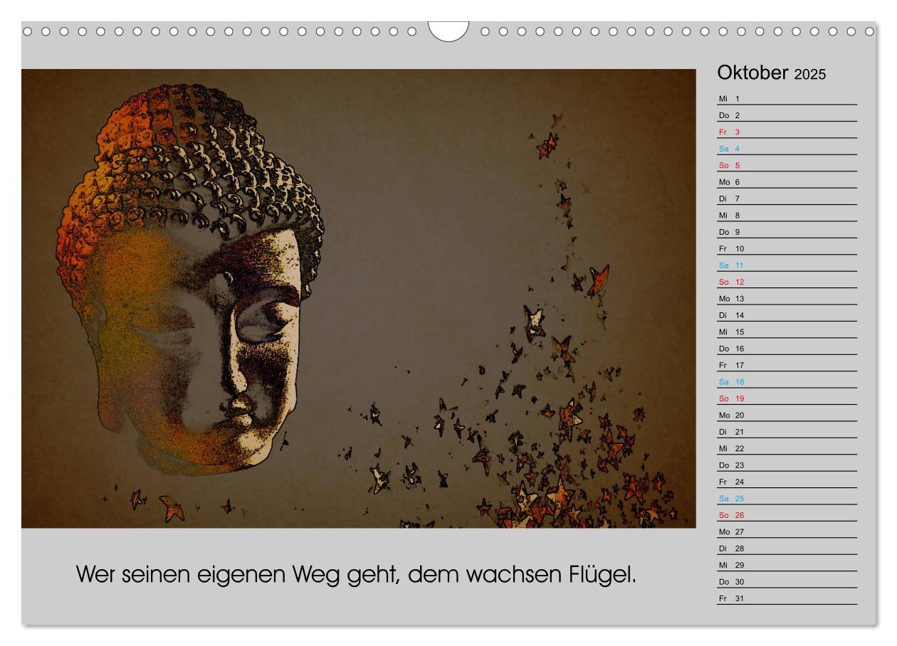 Bild: 9783435301690 | Lebenskraft Buddha (Wandkalender 2025 DIN A3 quer), CALVENDO...