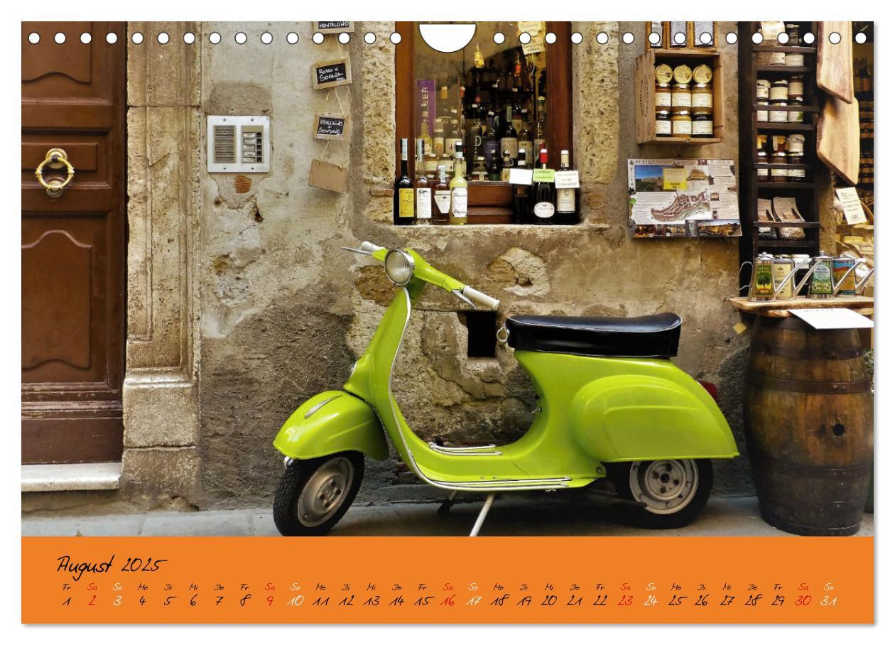 Bild: 9783383977985 | Vespa Liebe (Wandkalender 2025 DIN A4 quer), CALVENDO Monatskalender