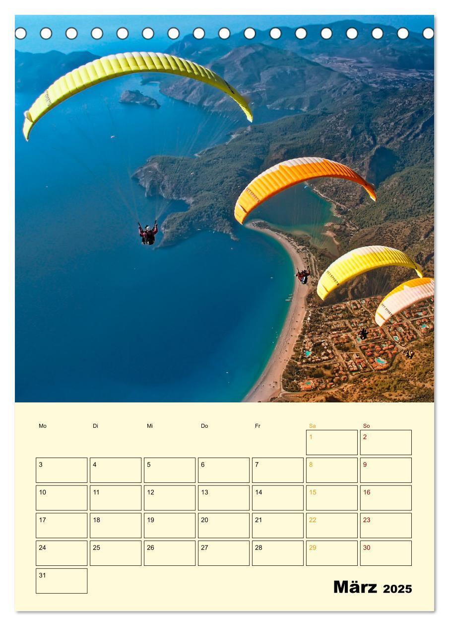 Bild: 9783435902965 | Paragliding - extrem aufregend (Tischkalender 2025 DIN A5 hoch),...