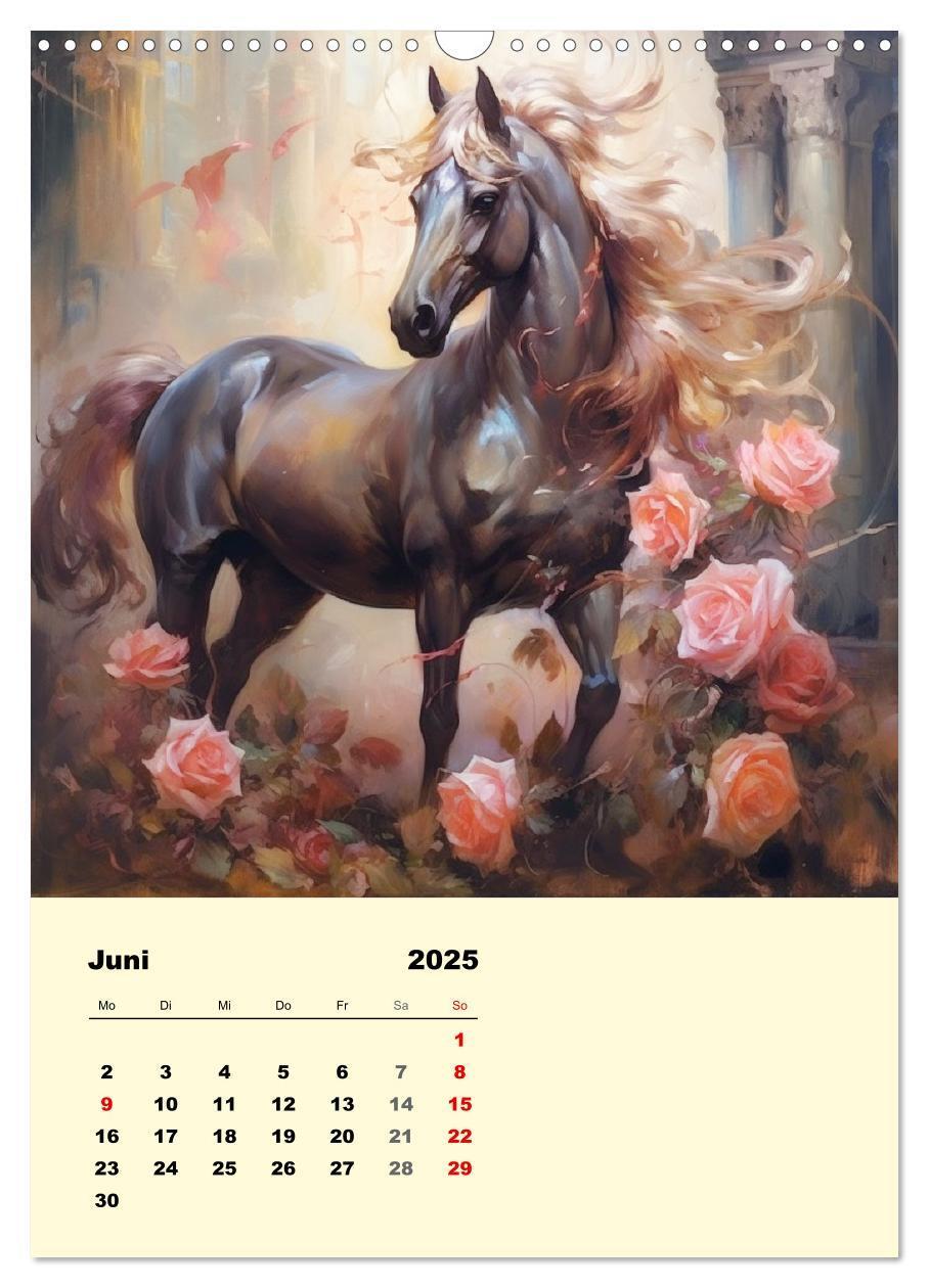 Bild: 9783435870998 | Pferde im romantischen Barockstil (Wandkalender 2025 DIN A3 hoch),...