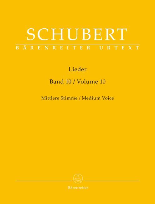 Cover: 9790006530700 | Lieder, Band 10 für mittlere Stimme | Singpartitur | Franz Schubert