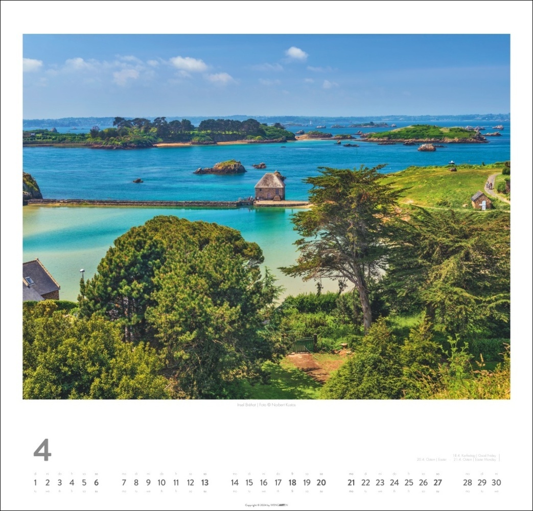 Bild: 9783839900277 | Bretagne Kalender 2025 - Stürmische Romantik | Norbert Kustos | 14 S.