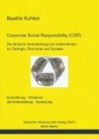 Cover: 9783935176392 | Corporate Social Responsibilities (CSR): Die ethische Verantwortung...