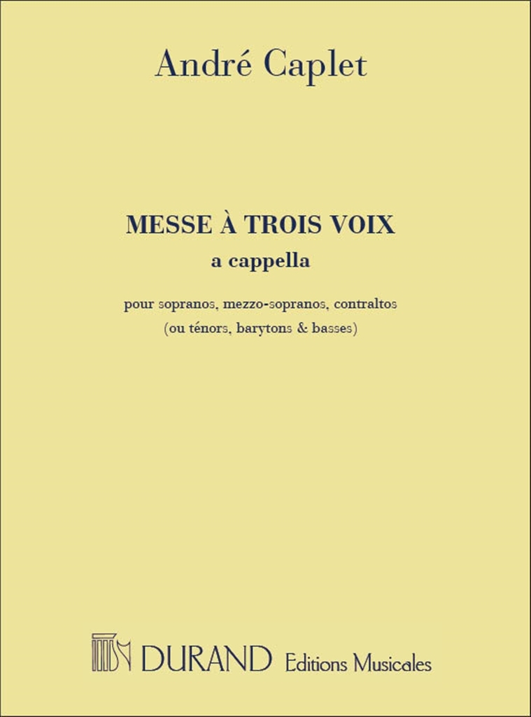 Cover: 9790044043606 | Messe à 3 voix de femmes a cappella partition de choeur (sans...