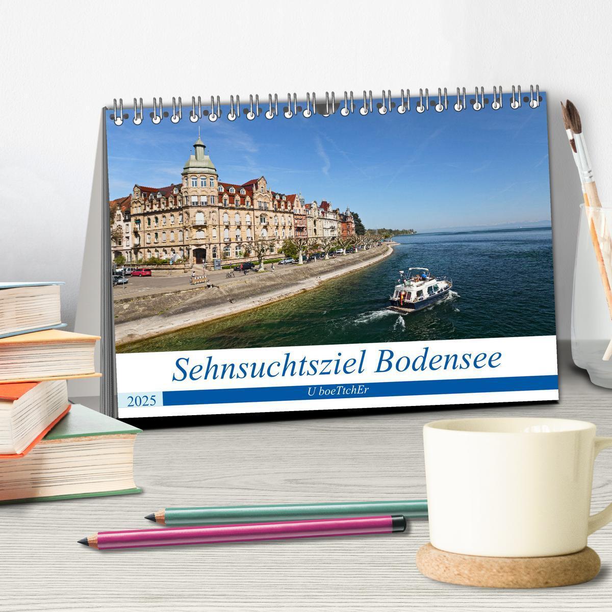 Bild: 9783435054657 | Sehnsuchtsziel Bodensee (Tischkalender 2025 DIN A5 quer), CALVENDO...