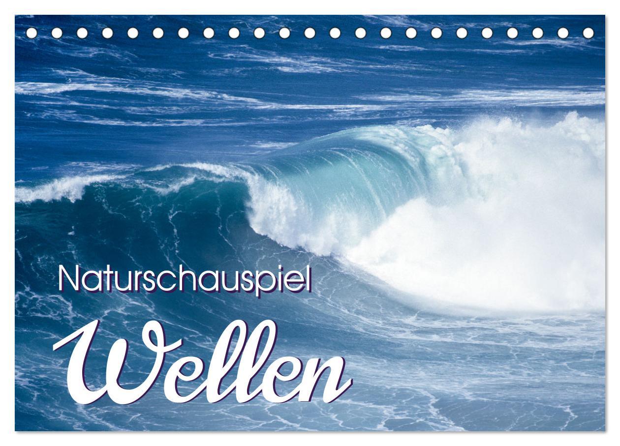 Cover: 9783457071601 | Naturschauspiel Wellen (Tischkalender 2025 DIN A5 quer), CALVENDO...