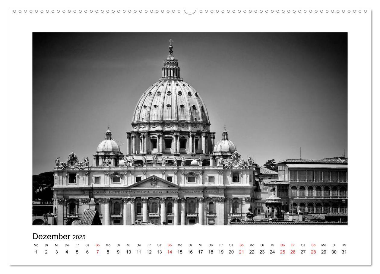 Bild: 9783435580194 | ROM Monochrom (Wandkalender 2025 DIN A2 quer), CALVENDO Monatskalender