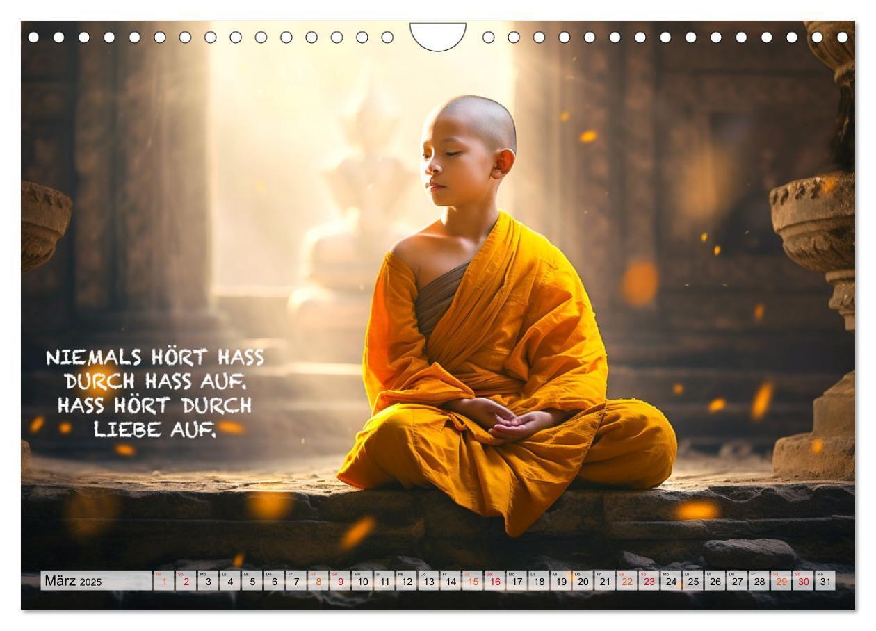 Bild: 9783383775000 | Buddhistische Sprüche (Wandkalender 2025 DIN A4 quer), CALVENDO...