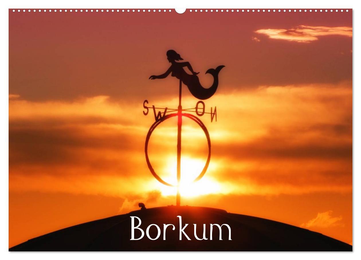 Cover: 9783435760183 | Borkum (Wandkalender 2025 DIN A2 quer), CALVENDO Monatskalender | 2025