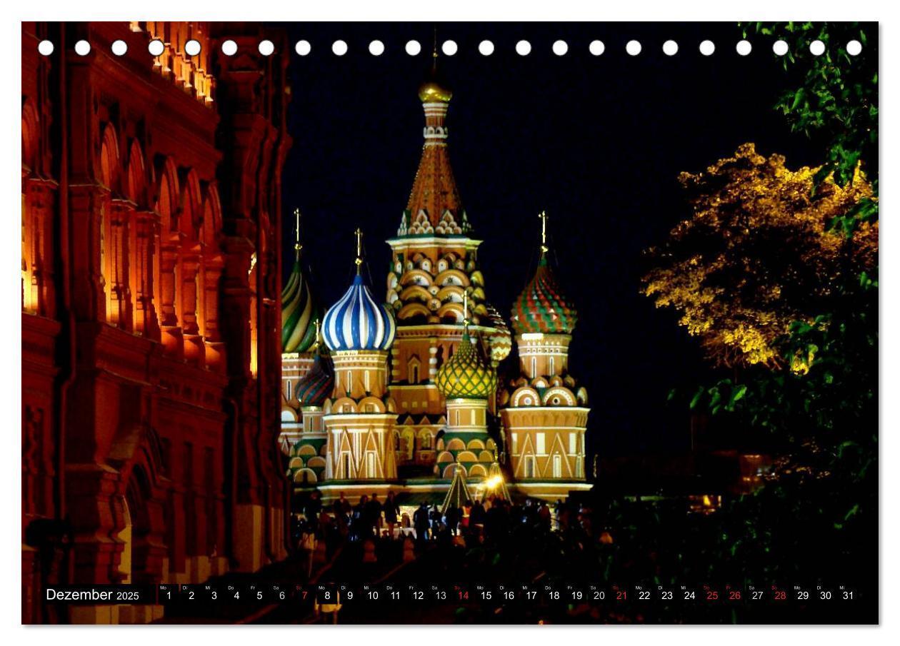 Bild: 9783435591121 | Weltmetropole Moskau (Tischkalender 2025 DIN A5 quer), CALVENDO...