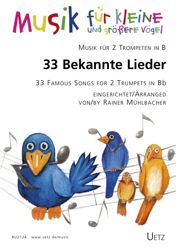 Cover: 9790501466009 | 32 Bekannte Lieder für 2 Trompeten Spielpartitur | EAN 9790501466009