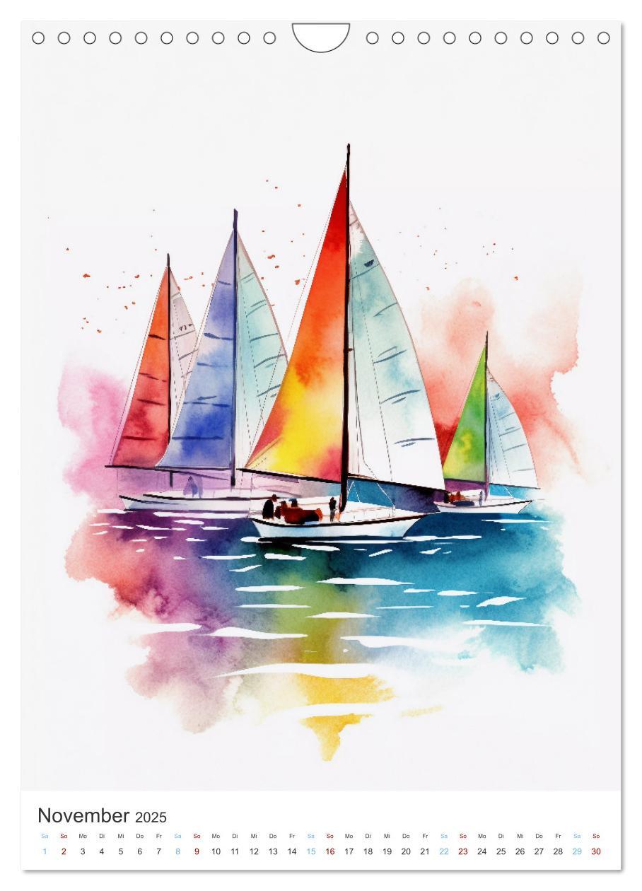 Bild: 9783435853335 | Segeln und Regatta (Wandkalender 2025 DIN A4 hoch), CALVENDO...