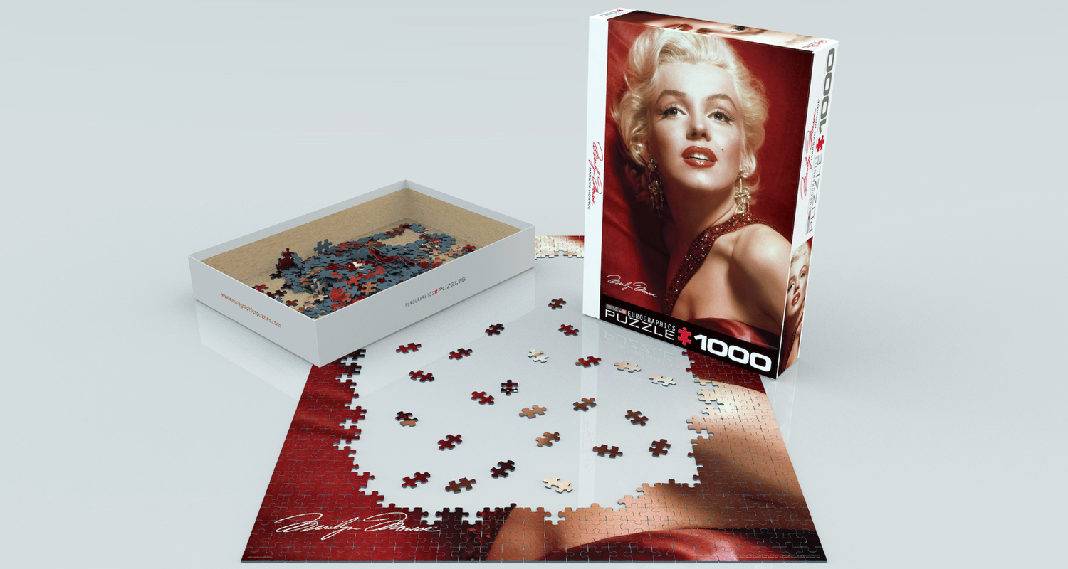 Bild: 628136608121 | Marilyn Monroe Red Portrait | Puzzle | Deutsch | 2021