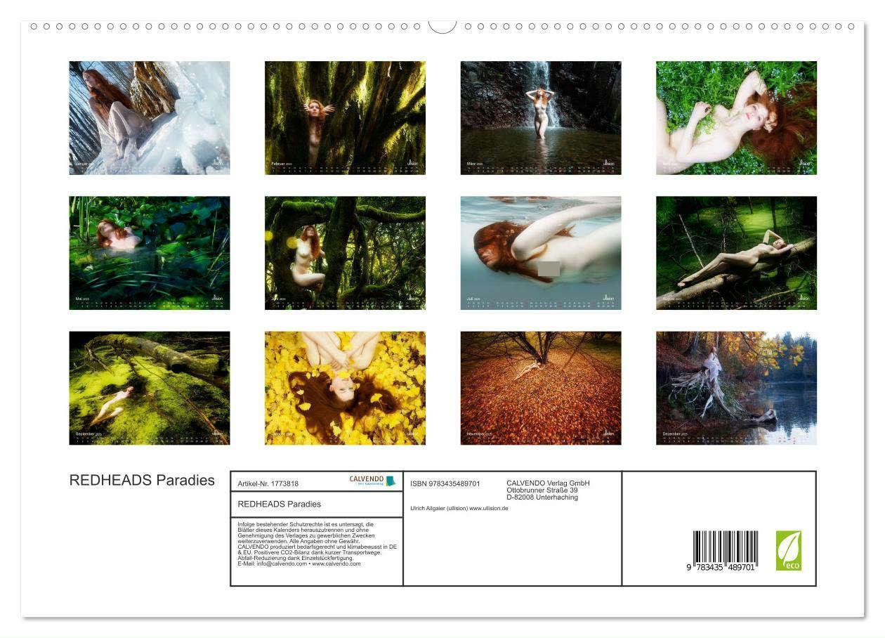 Bild: 9783435489701 | REDHEADS Paradies (hochwertiger Premium Wandkalender 2025 DIN A2...