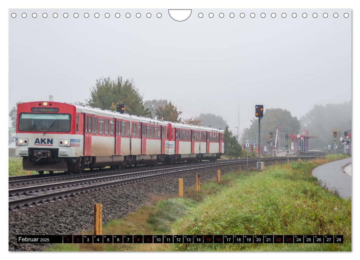 Bild: 9783435426140 | Norddeutsche Eisenbahnen (Wandkalender 2025 DIN A4 quer), CALVENDO...