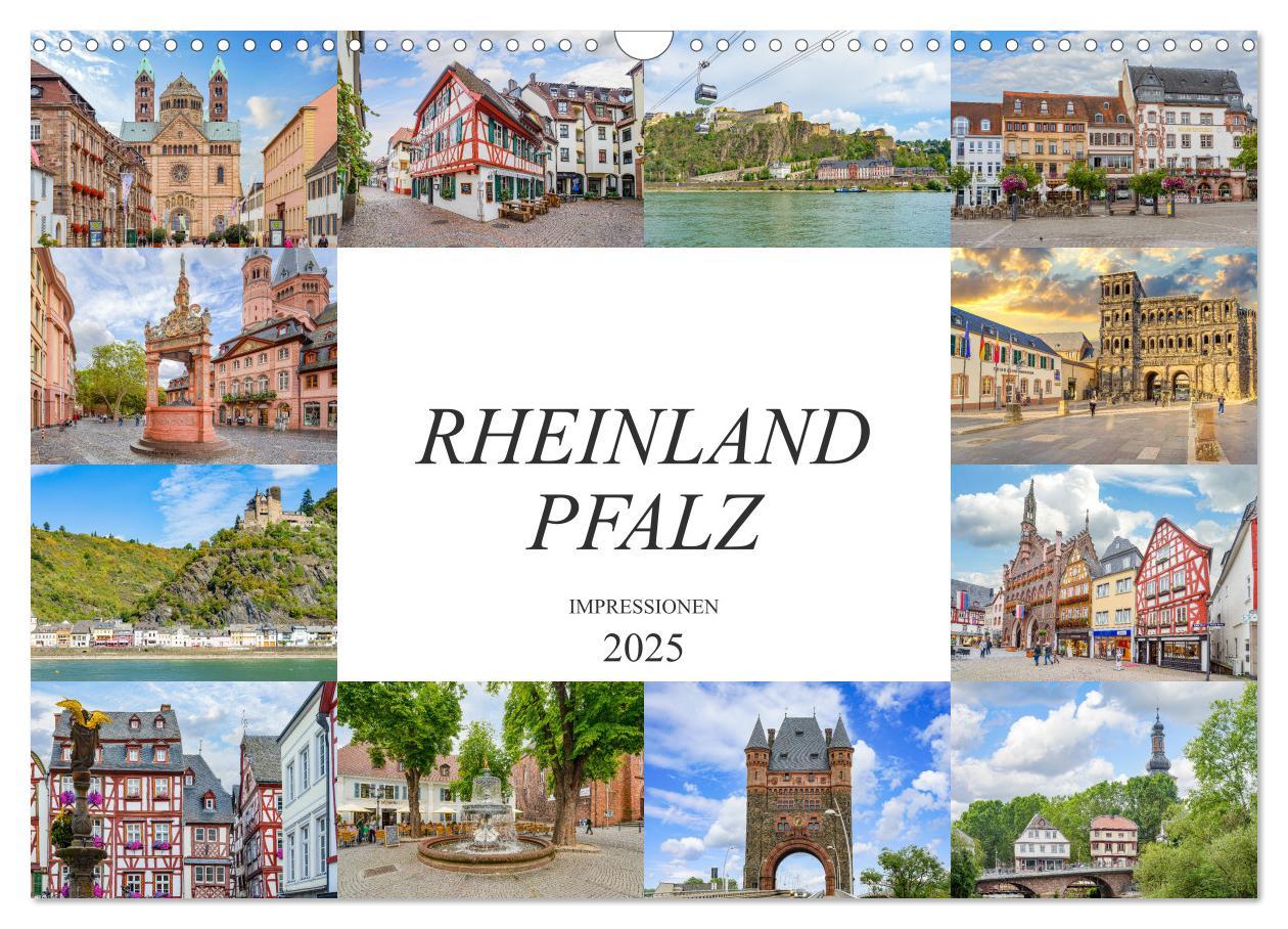 Cover: 9783435147052 | Rheinland Pfalz Impressionen (Wandkalender 2025 DIN A3 quer),...